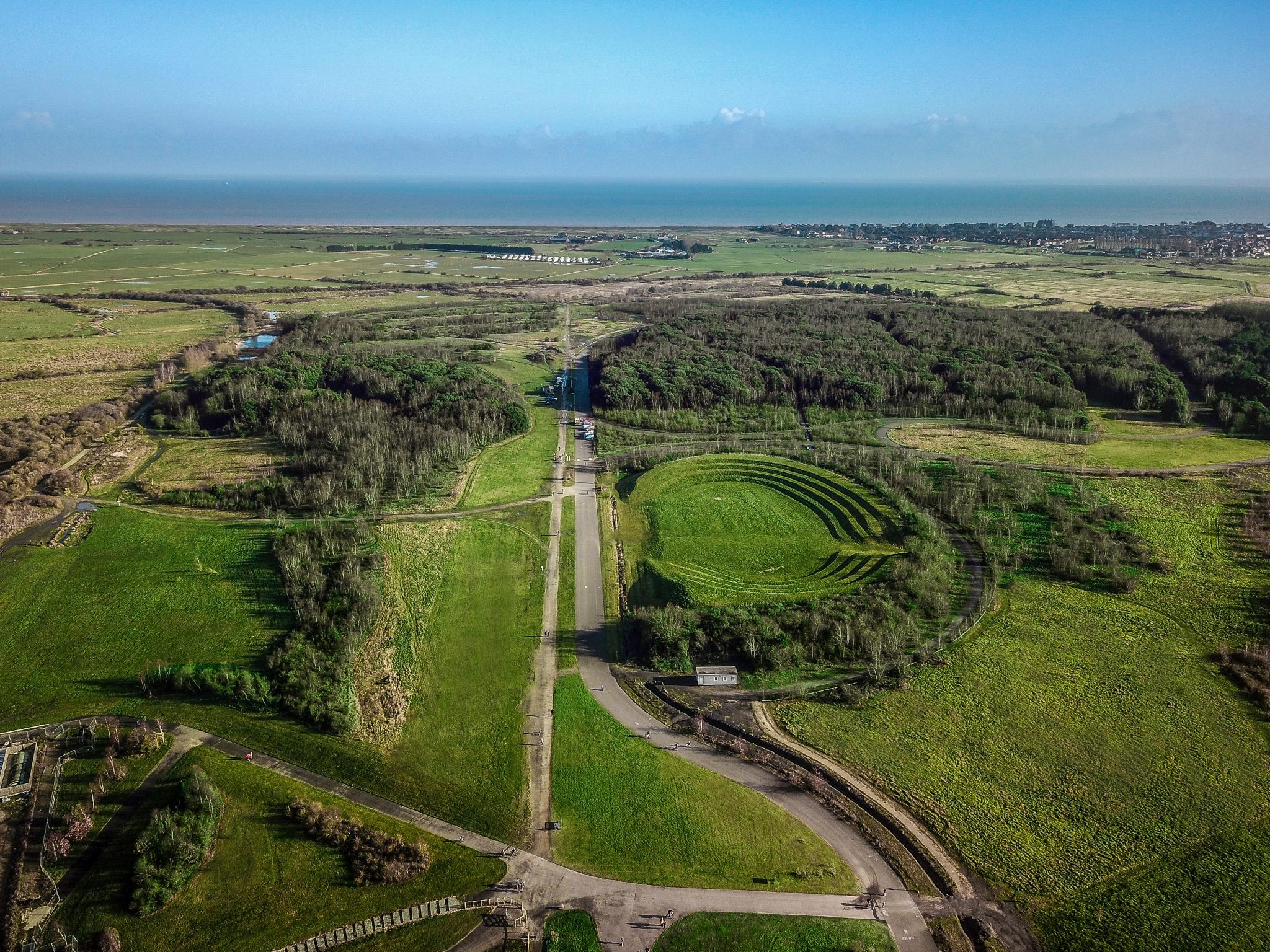 Betteshanger Country Park and Kent Mining Museum, from Betteshanger Park