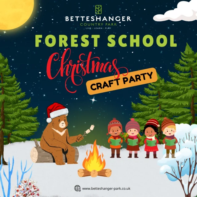 ✨ Get Crafty this Christmas at Betteshanger Park! ✨

Join our friendly and experienced forest school leaders for a range of Christmas-themed activities that are perfect for all ages! 

🎄 Christmas Wreath Making| 23 Nov - 24 Nov
One ticket includes materials for one wreath for a group up to 4 people.

🎨 Festive Craft Workshops in The Glass Room | 23 Nov - 15 Dec
Get into the Christmas spirit with our festive crafts, including wand-making, dreamcatchers, and handmade Christmas decorations. All ages are welcome.

🎅 Wild One’s Christmas Craft Party | 21 Dec - 22 Dec
Join us for a magical day of Christmas crafts, music, and plenty of outdoor fun at Wild One’s Forest School.
One ticket per child, accompanying adult goes free.
Parking not included.

Bring your family and get ready to craft your way into the festive season with us! 🎁
*
*
*
#chritmas #wreathmaking #festive #winter #newyear #park #deal #kent