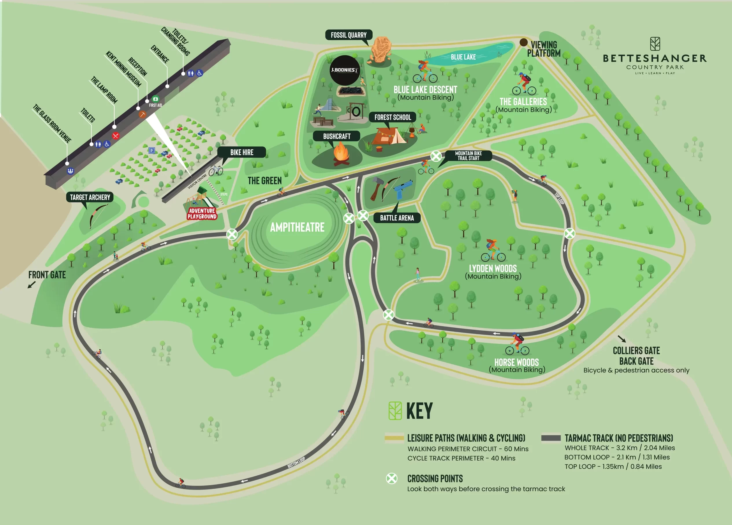 Betteshanger Park Site Map 2024